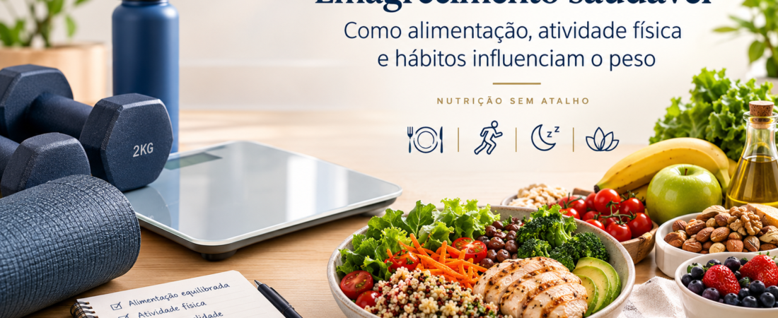 Emagrecimento saudável: como alimentação, atividade física e hábitos influenciam o peso